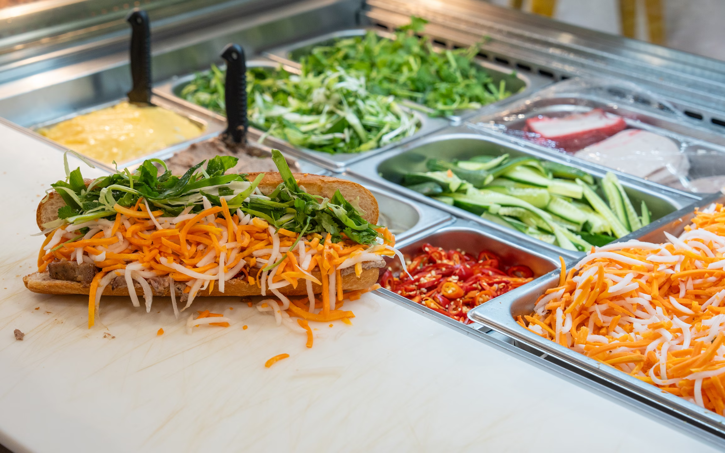 Ingredients at Long Banh Mi
